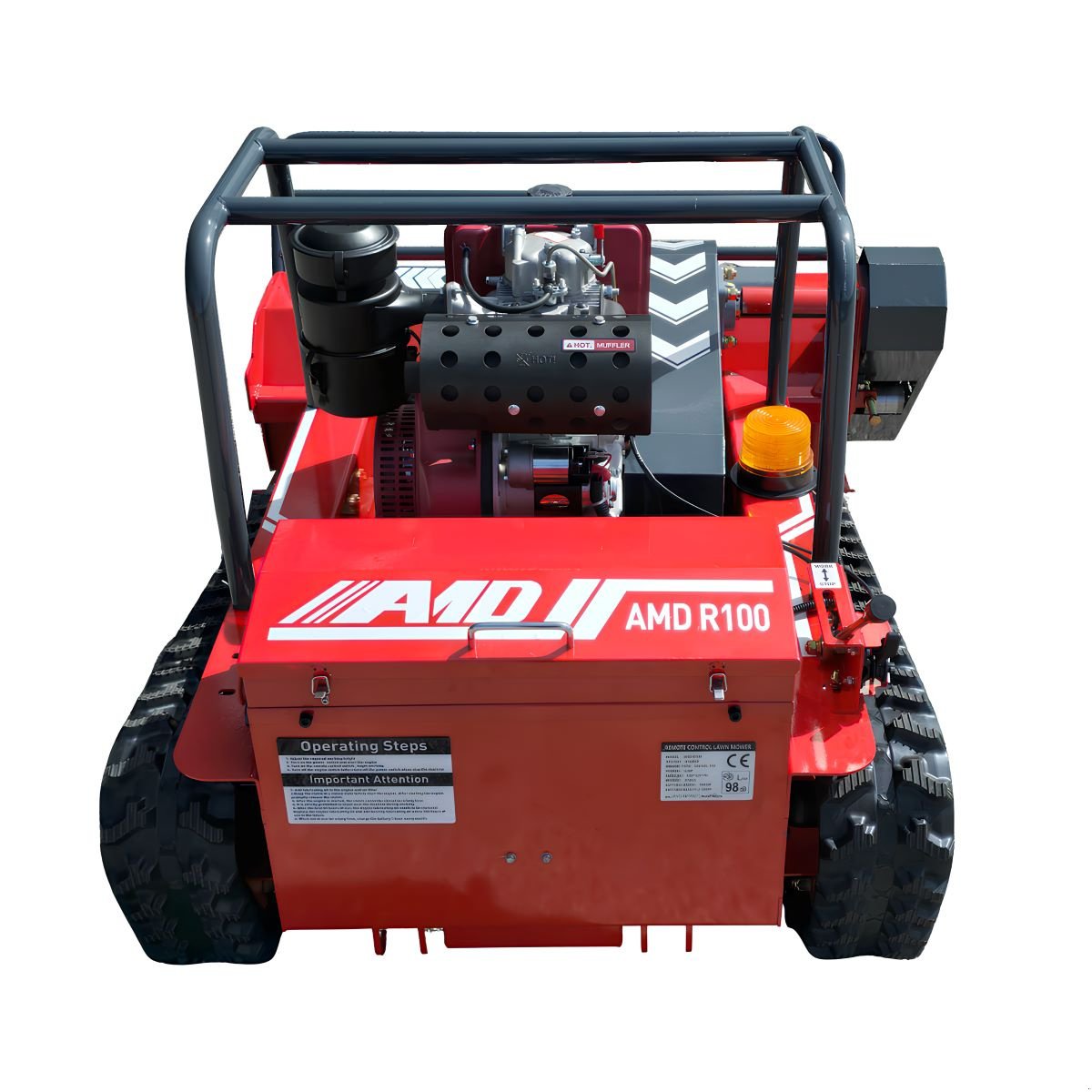 Rasenmäher des Typs AMD AMD-R100 Ferngesteuerter Diesel-Rasenmäher mit Raupenantrieb – 1000 mm Schnittbreite, Neumaschine in Arbing (Bild 12)